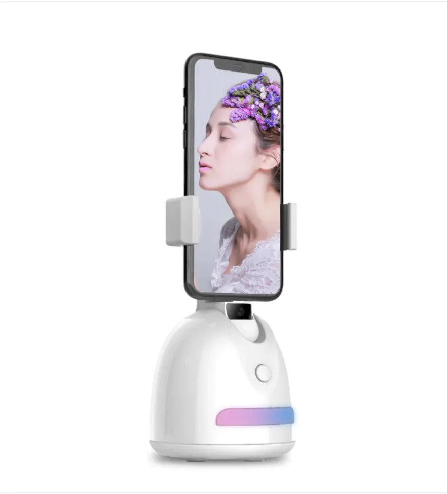 360° Face-Tracking Phone Camera with AI and Fill Light for Vlogging